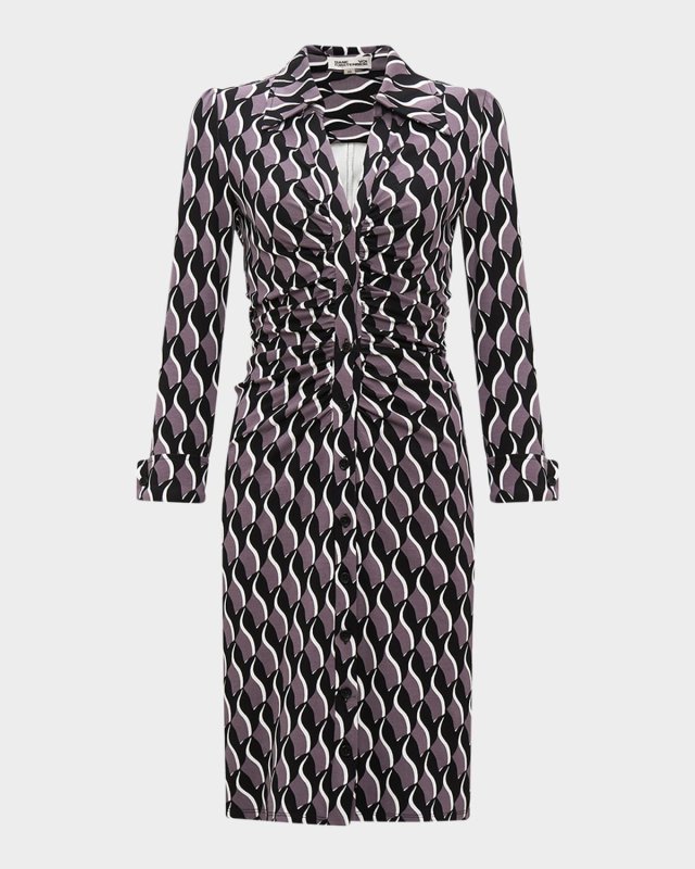 Bird Weave Berlin Sheska Mini Shirtdress